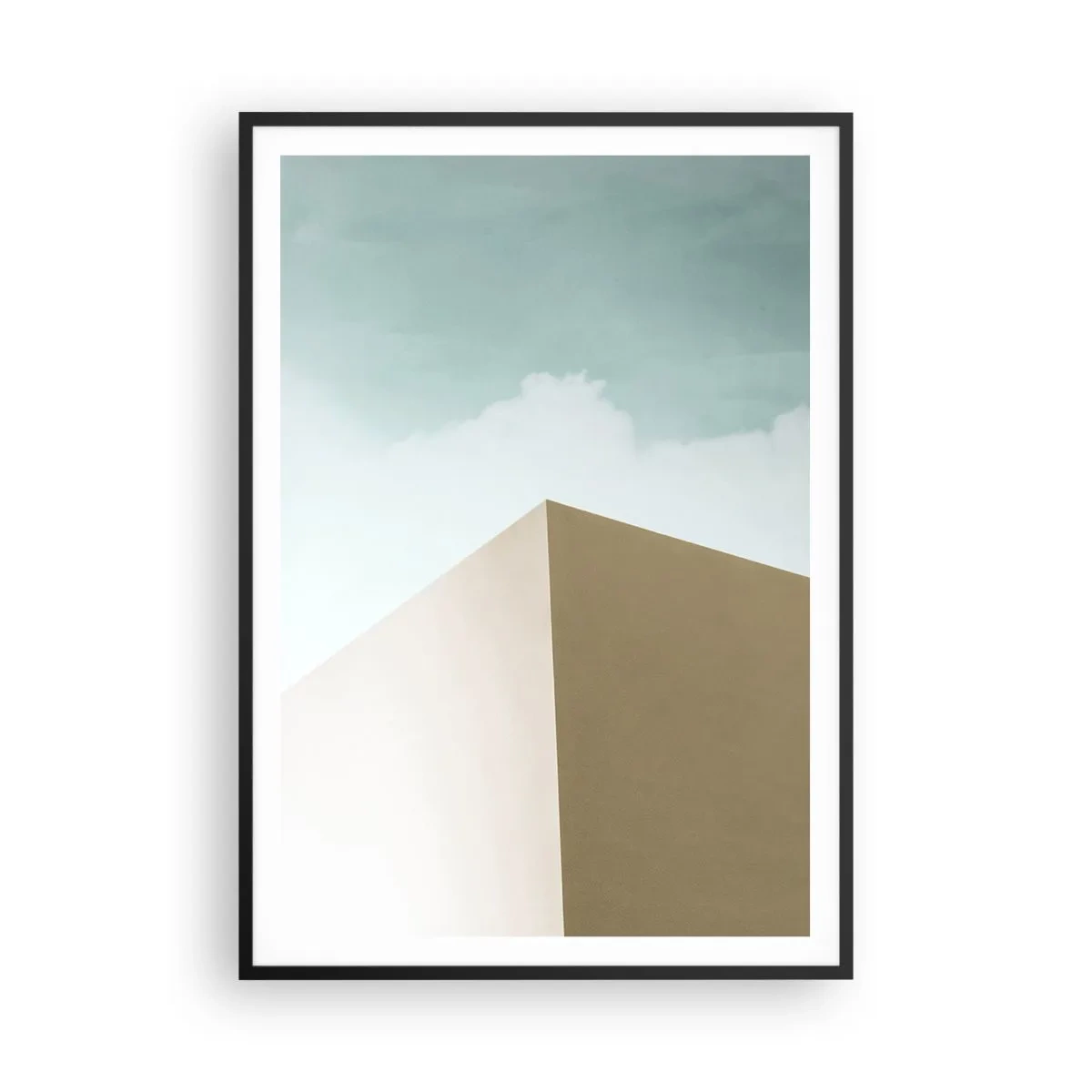 Poster in black frame - Geometry of a Sunny summer - 70x100 cm