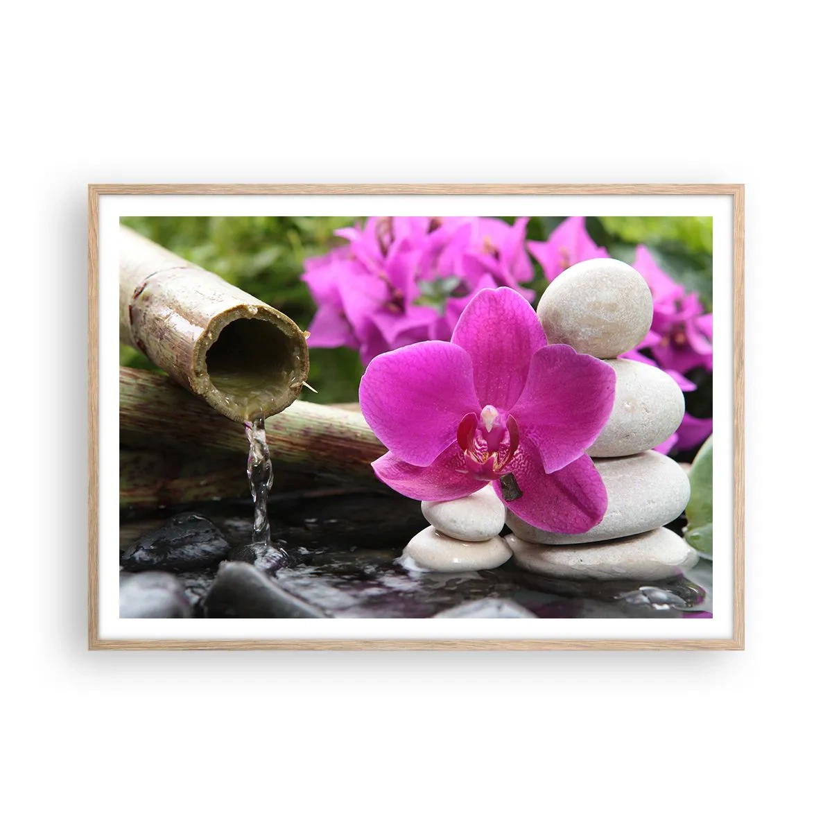Poster in light oak frame - You Are Already Resting - 100x70 cm