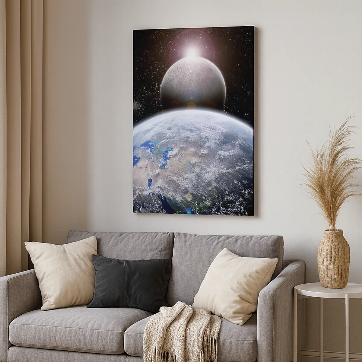 Canvas picture - Space Landscape - Sunrise - 50x70 cm