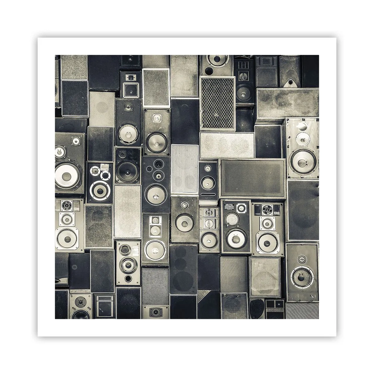 Poster - And Music Is Playing - 60x60 cm