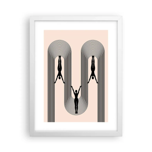 Poster in white frmae - Upside Down - 30x40 cm