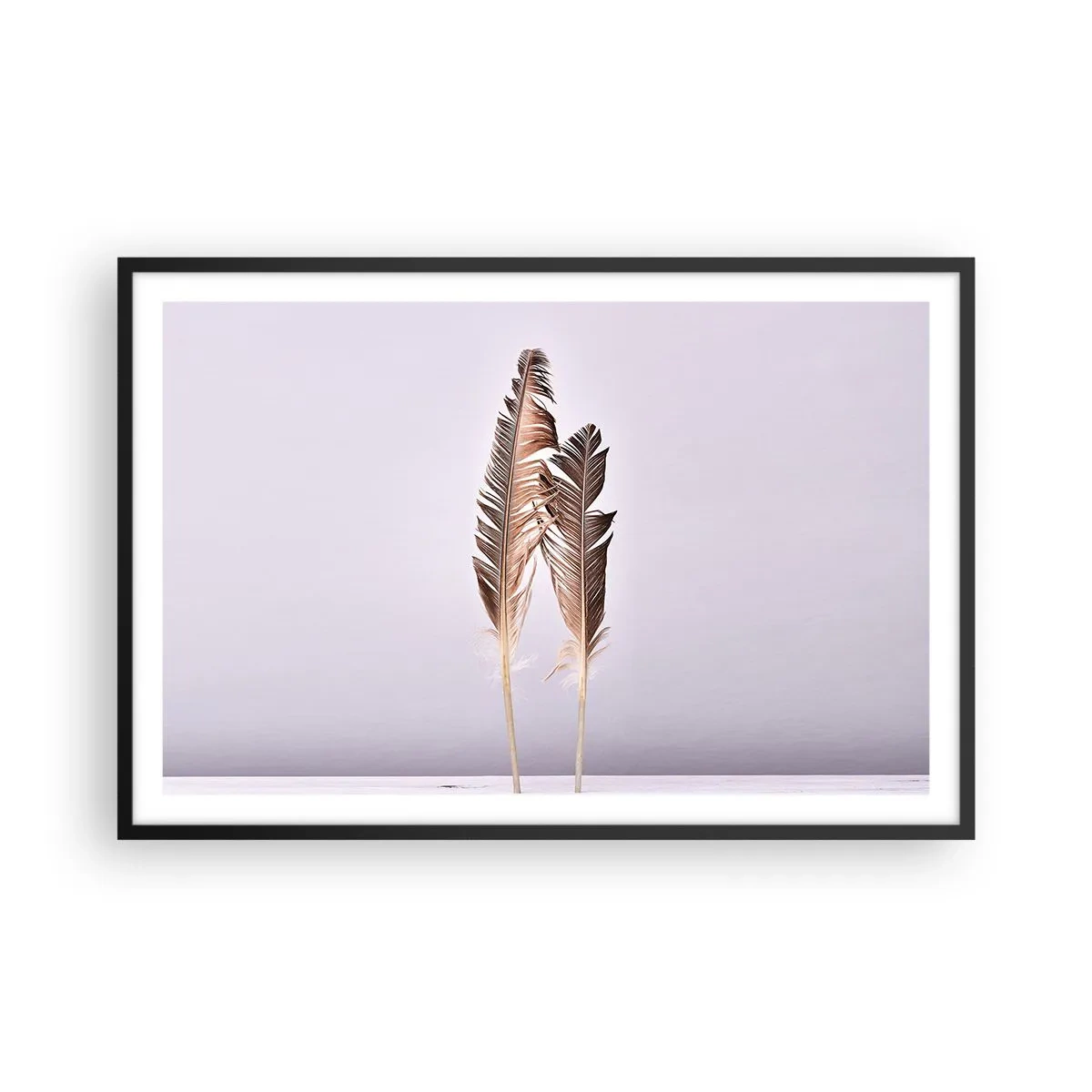 Poster in black frame - Against Nothingness - 91x61 cm