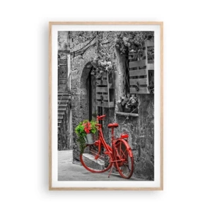 Poster in light oak frame - Tuscan Alley - 61x91 cm