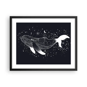 Poster in black frame - In the Ocean of Universe - 50x40 cm