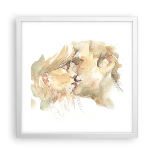 Poster in white frmae - The Missing Half? - 40x40 cm