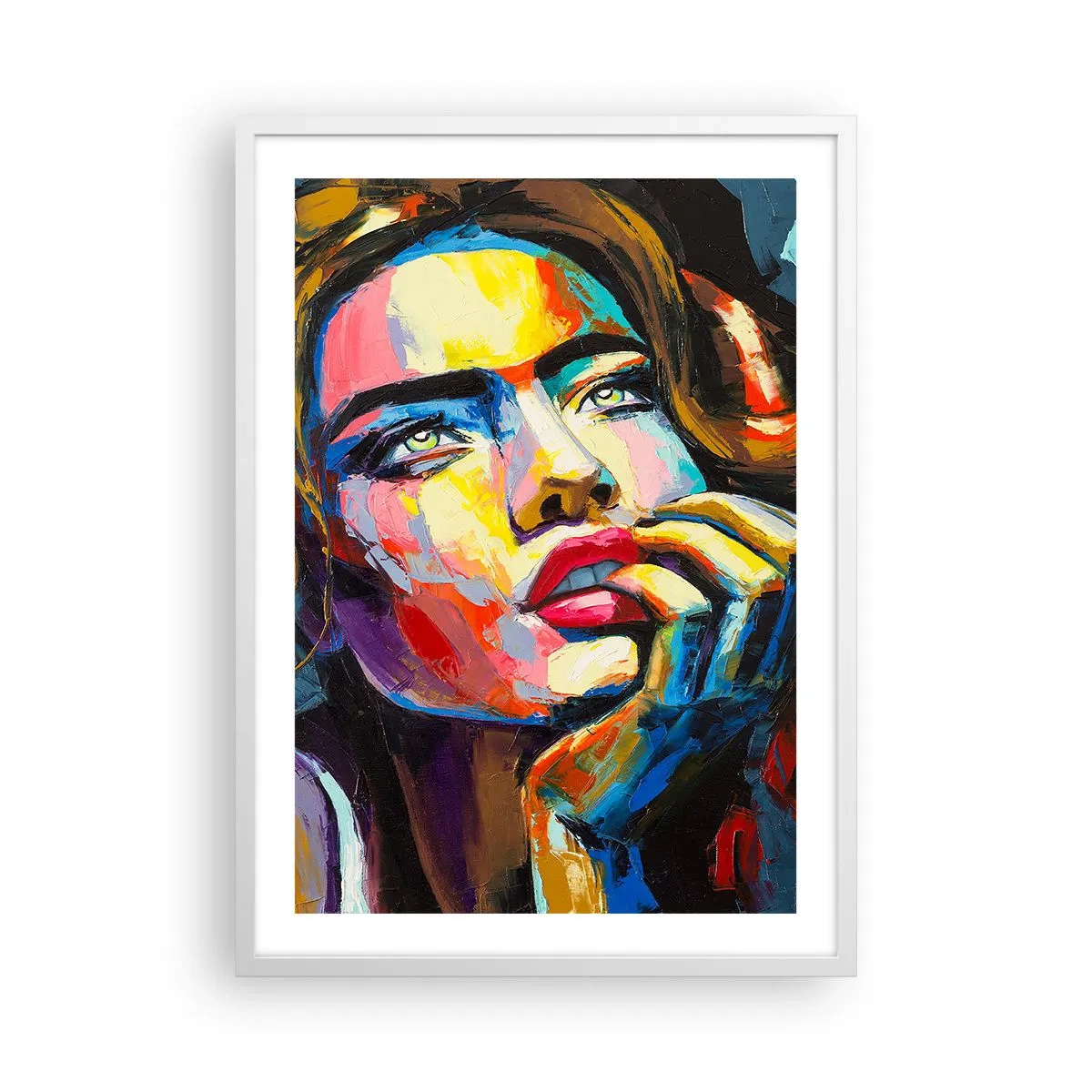 Poster in white frmae - Dreams Like Birds Flying in the Sky - 50x70 cm