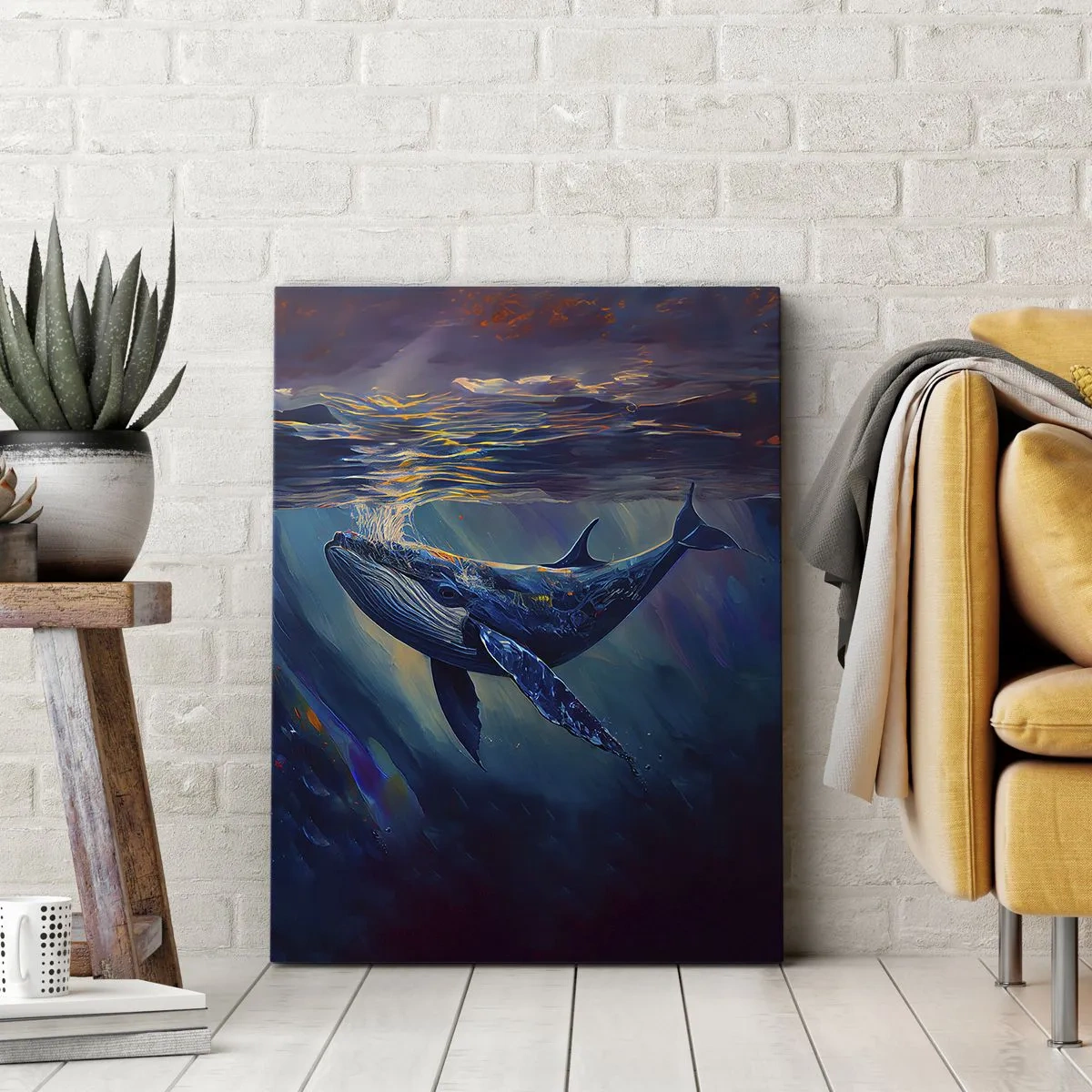 Canvas picture - Welcome to My World - 65x120 cm