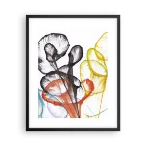 Poster in black frame - Flowers with a Soul - 40x50 cm