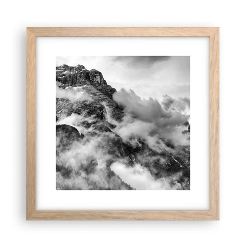 Poster in light oak frame - Beautiful and Cruel - 30x30 cm