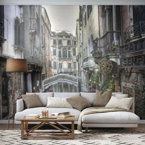 Photo Wallpaper Premium Sand - For Centuries in Quiet Contemplation - Venice, City, Architecture - 250x175 cm