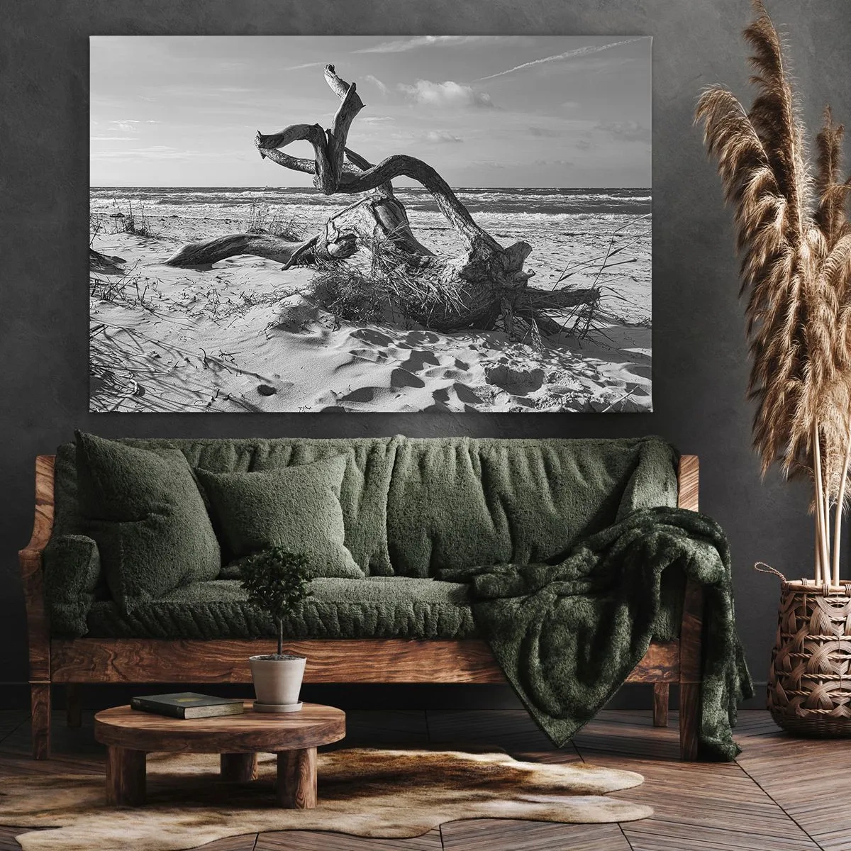 Canvas picture - Seaside Sculpture - 120x80 cm