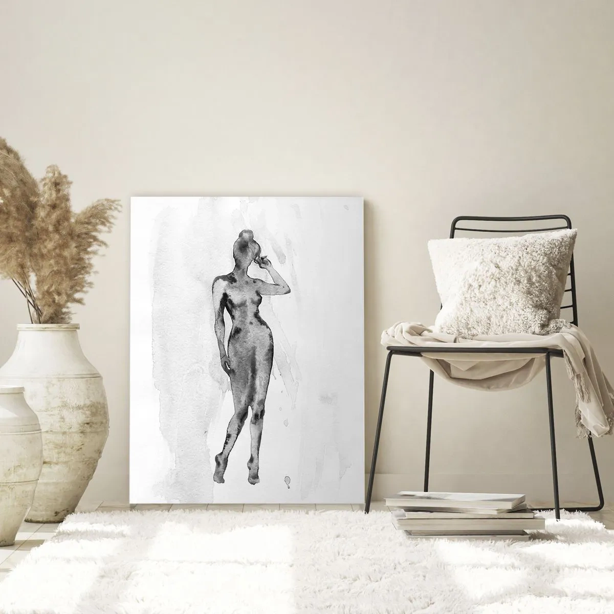 Glass picture - Study of Ideal of Feminity - 50x70 cm