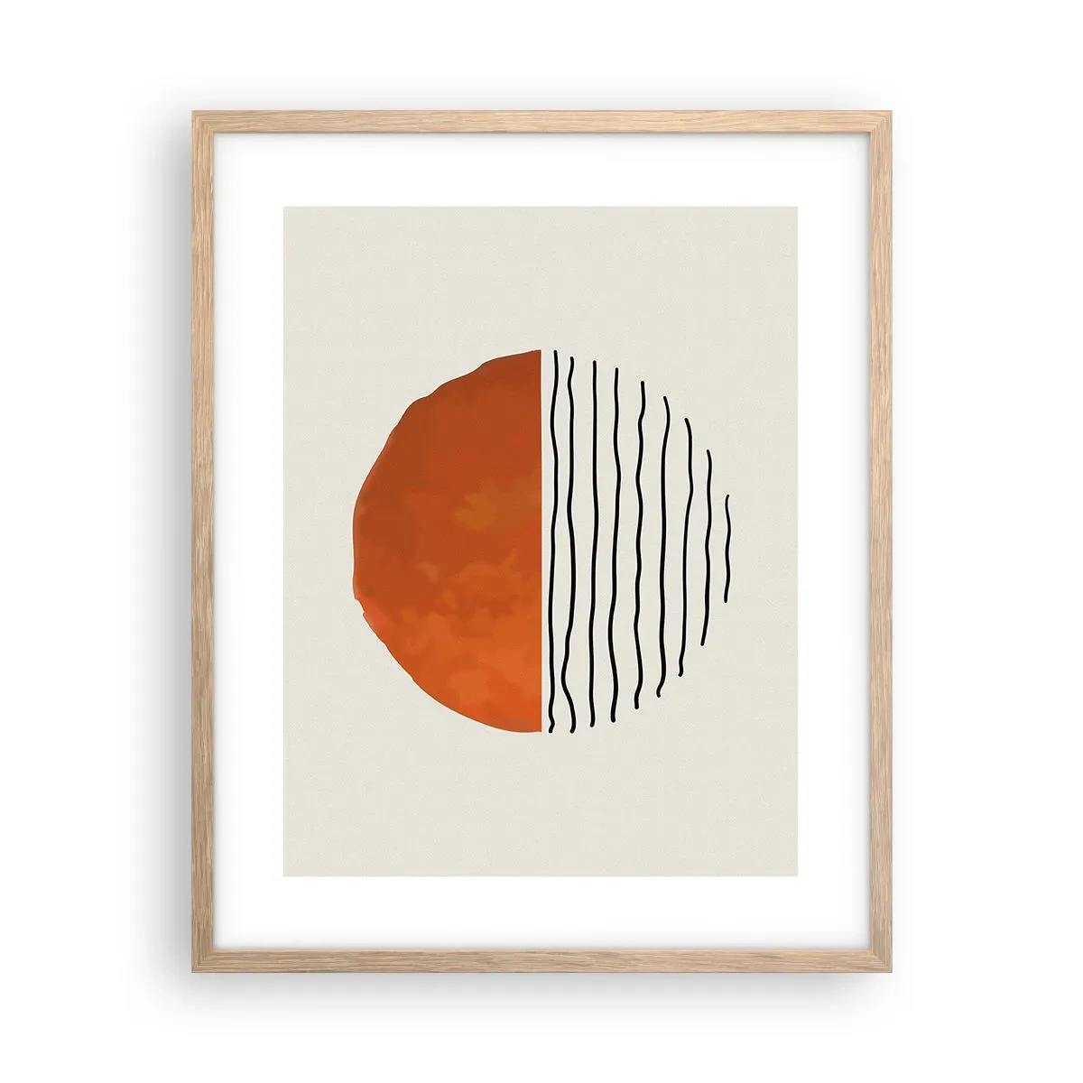 Poster in light oak frame - In Japanese Style - 40x50 cm