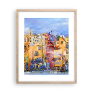 Poster in light oak frame - We Are Together - 40x50 cm