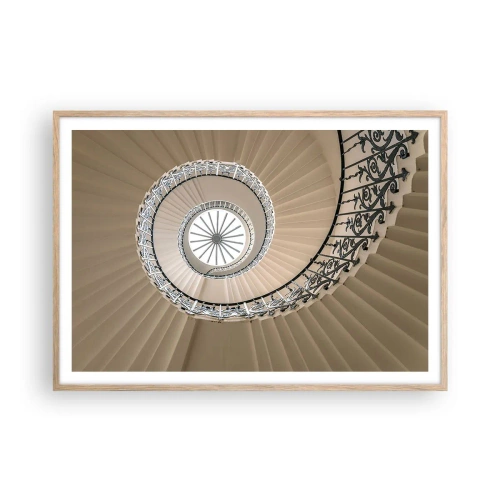 Poster in light oak frame - Inside the Shell - 100x70 cm