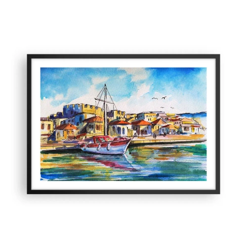 Poster in black frame - Rainbow Afternoon - 70x50 cm
