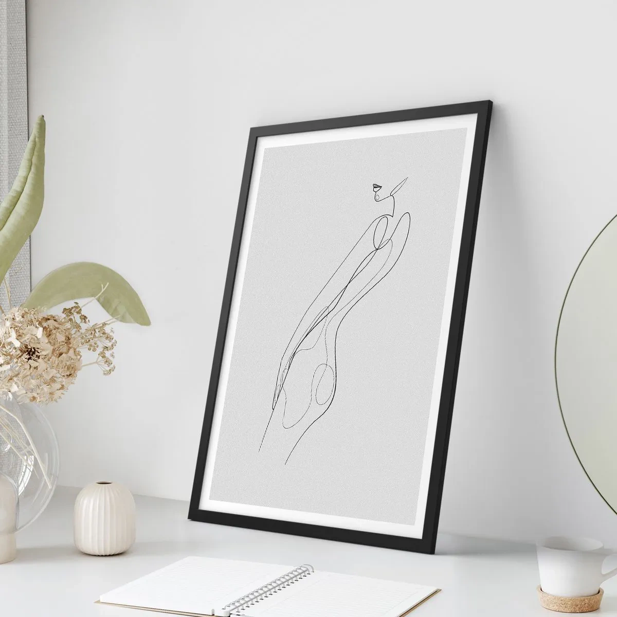 Poster in black frame - Barely a Promise - 70x100 cm