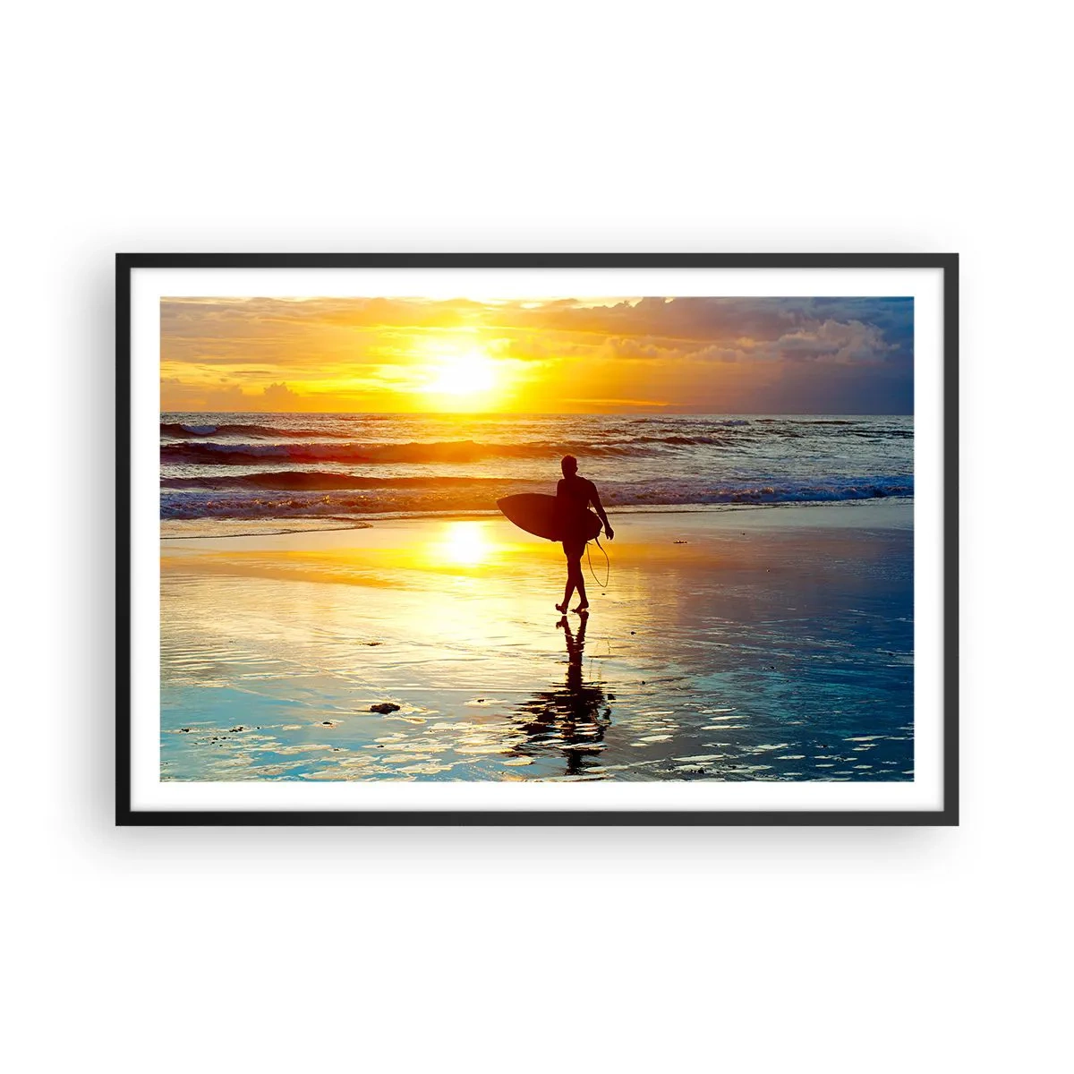 Poster in black frame - Return of a Warrior - 91x61 cm