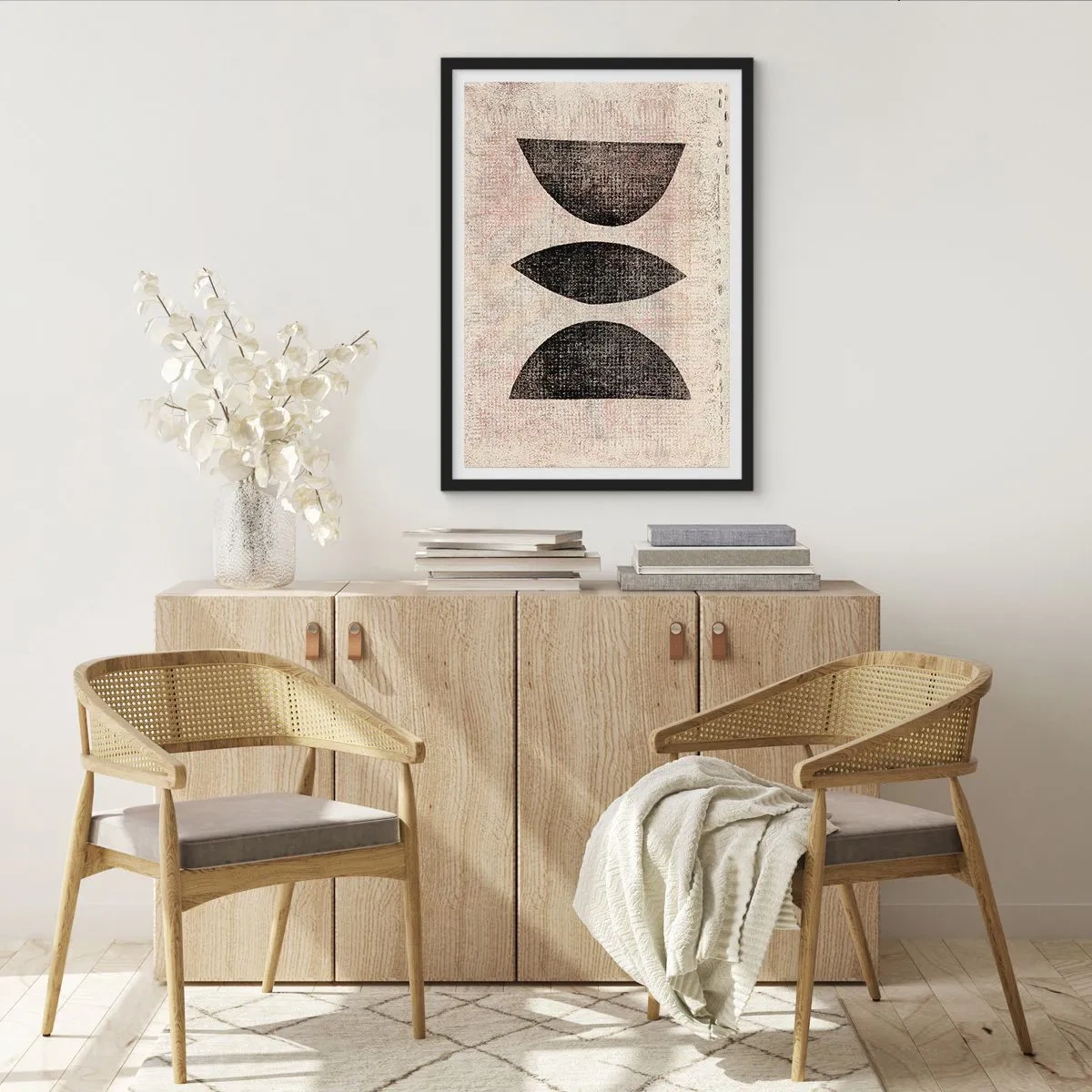 Poster in black frame - Ethnic Abstraction - 61x91 cm