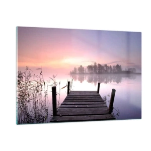 Glass picture - Out from a Lilac Fog… - 120x80 cm