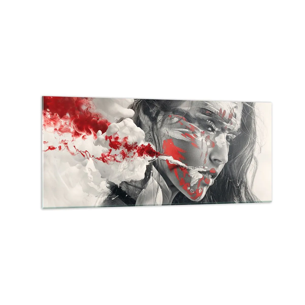 Glass picture - Smoke of Absurdity - 120x50 cm