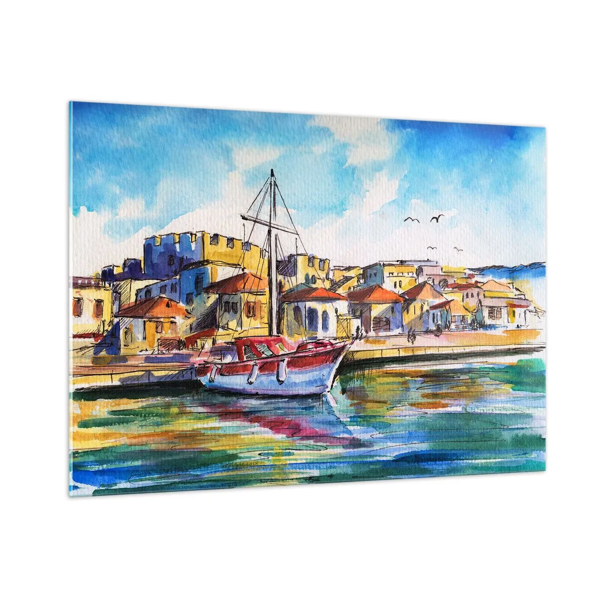 Glass picture - Rainbow Afternoon - 100x70 cm