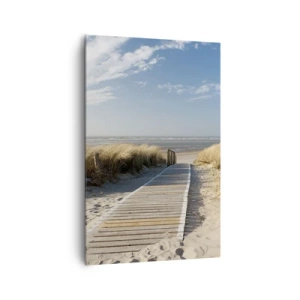 Canvas picture - Behind a Dune, in the Hum of Trees - 80x120 cm