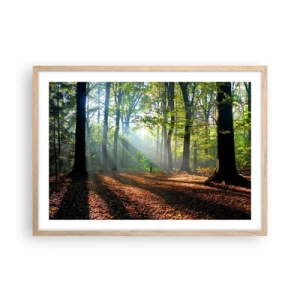 Poster in light oak frame - Highs And Lows - 70x50 cm