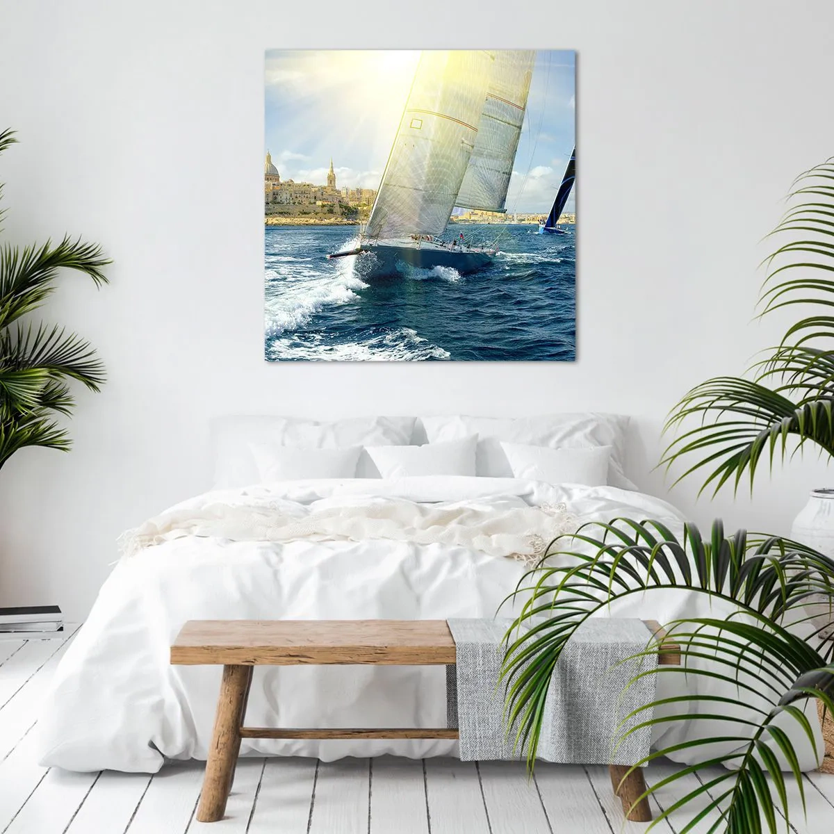 Canvas picture - Time to Leave the City - 70x70 cm