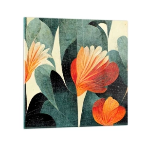 Glass picture - Heat of the Tropics, Coolness of the Ground - 70x70 cm