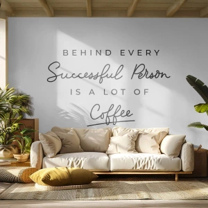 Photo Wallpaper Premium Canvas - Secret of Success - Typography, Affirmation, Maxim - 500x350 cm