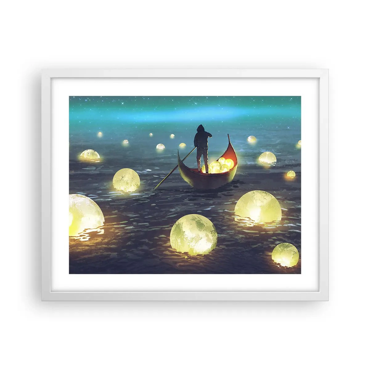 Poster in white frmae - Things that Philosophers Did Not Dream About - 50x40 cm