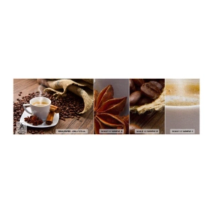 Photo Wallpaper Sample Premium Canvas - Spicy Flavour and Aroma - Gastronomy, Coffee, Cinnamon - 100x30 cm