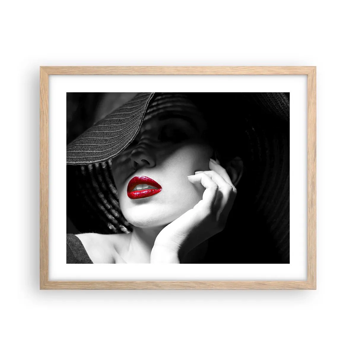 Poster in light oak frame - Study in Scarlet - 50x40 cm