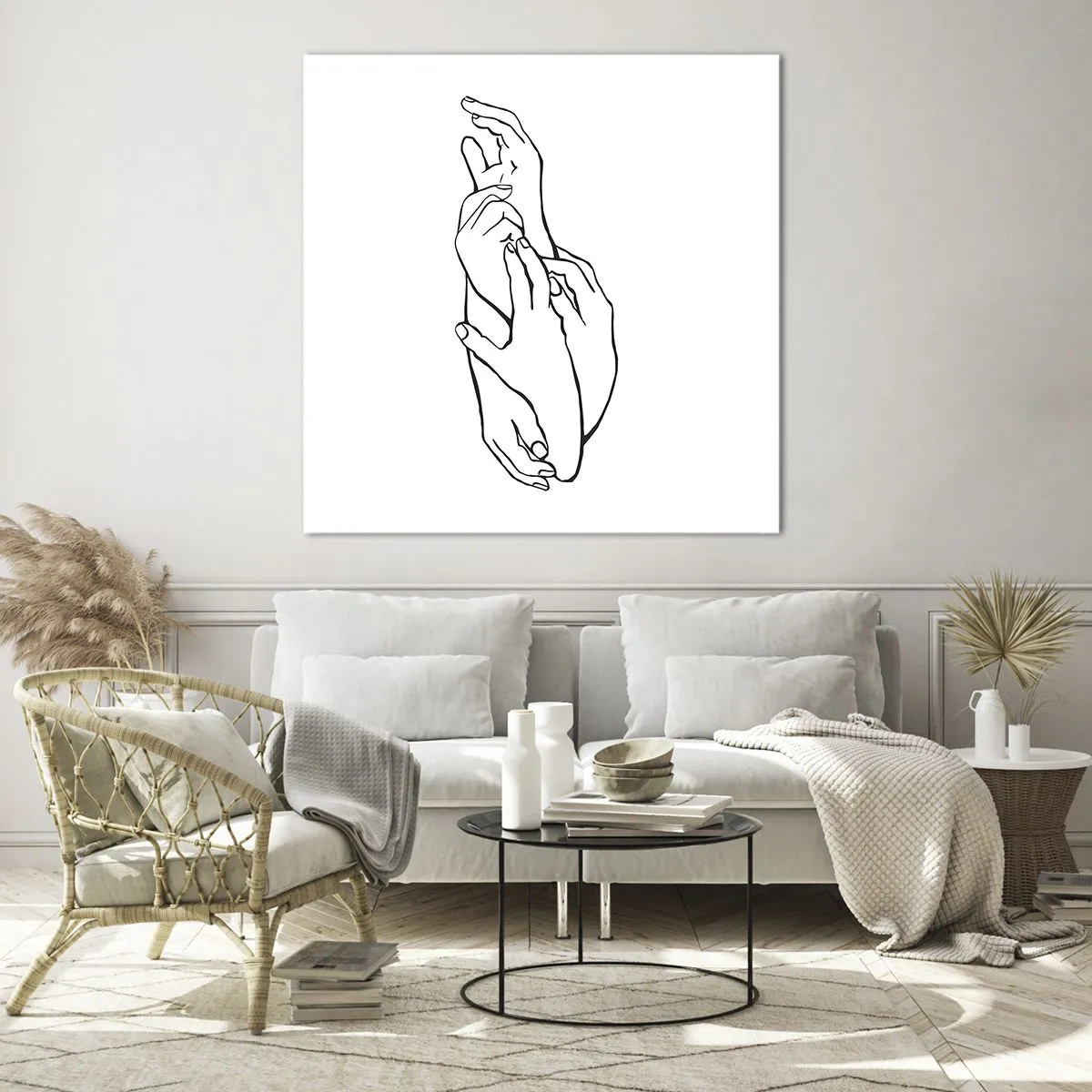 Glass picture - Good Touch - 60x60 cm