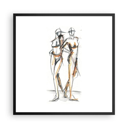 Poster in black frame - Study of Grace - 60x60 cm