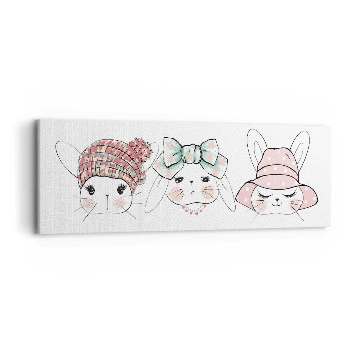 Canvas picture - Pensive Sad Cheerful - 90x30 cm