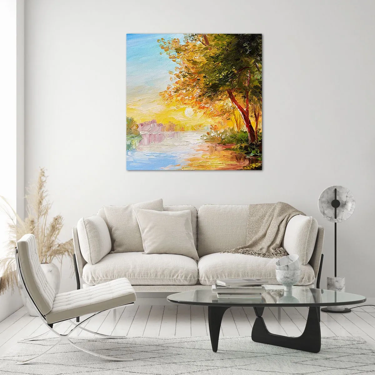 Glass picture - Et In Arcadia Ego - 40x40 cm