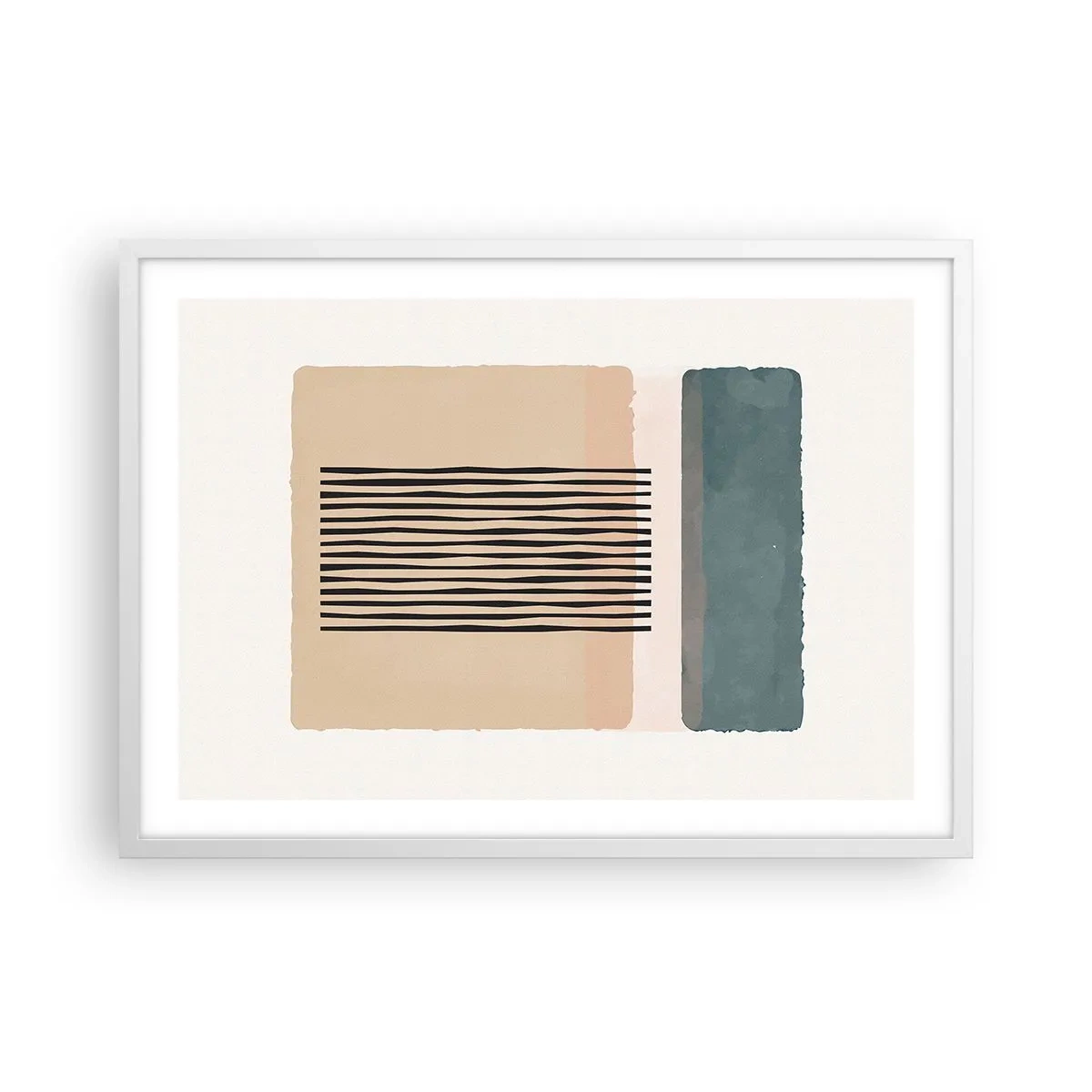 Poster in white frmae - All in Order - 70x50 cm