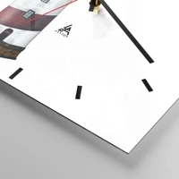 Clock face with lines