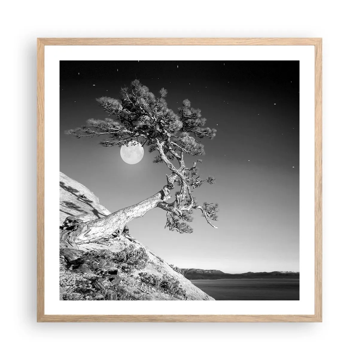 Poster in light oak frame - Winning Warrior - 60x60 cm