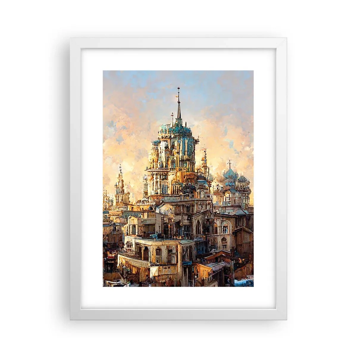 Poster in white frmae - City of Cities - 30x40 cm