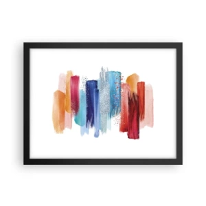Poster in black frame - Up and Down - 40x30 cm