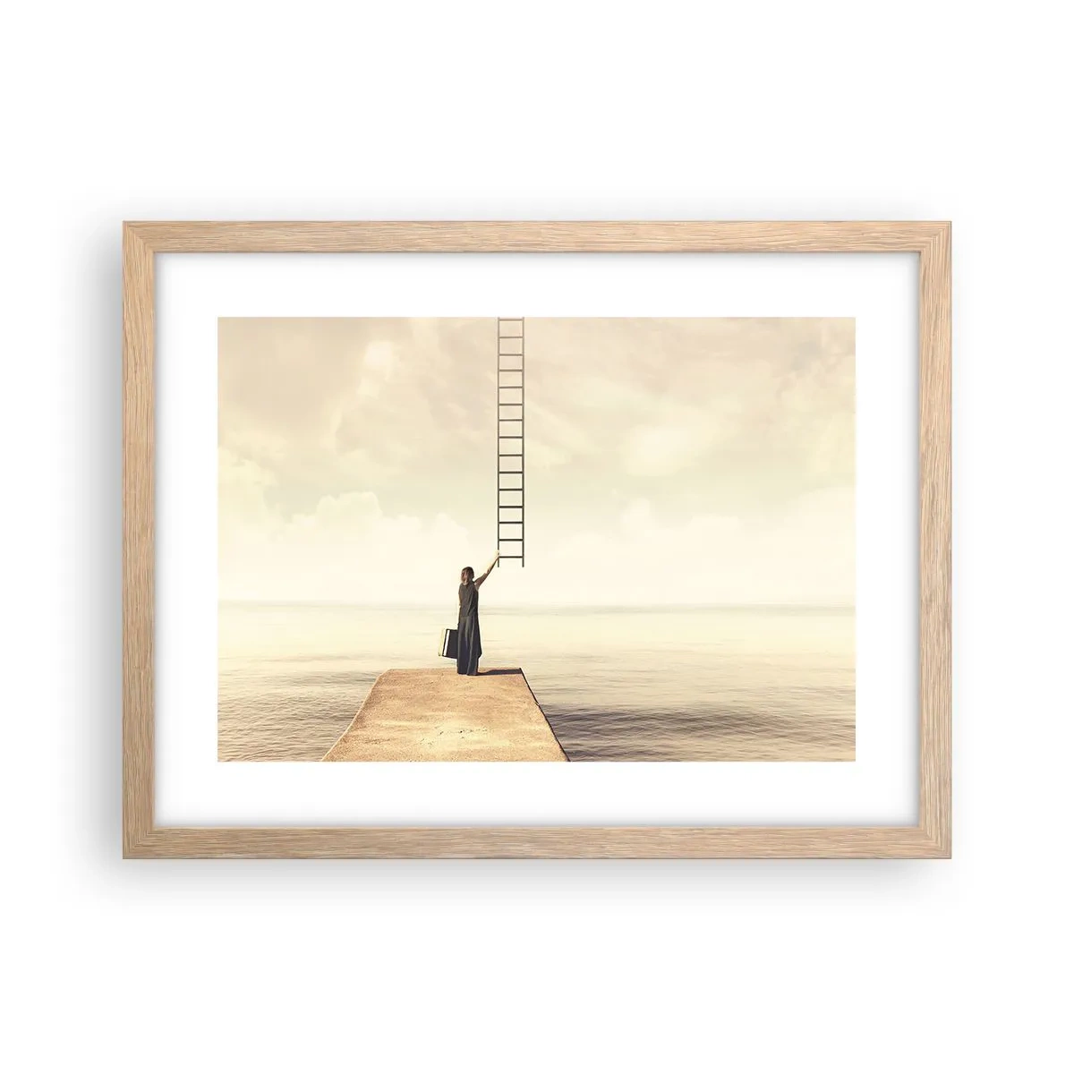 Poster in light oak frame - Magical Trip - 40x30 cm