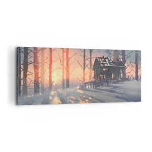 Canvas picture - Only the Sun Drops by - 100x40 cm