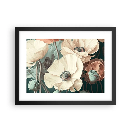 Poster in black frame - Whisper of the Poppies - 40x30 cm