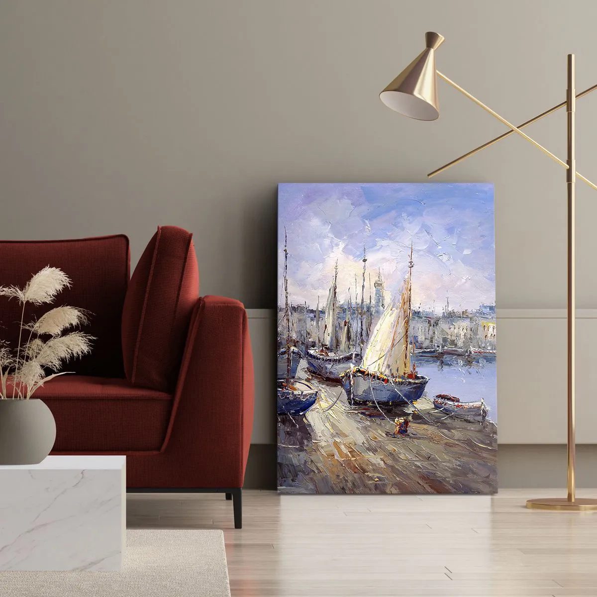 Canvas picture - Town by the Bay - 45x80 cm