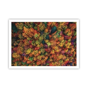 Poster - Bouquet of Autumn Flowers - 100x70 cm