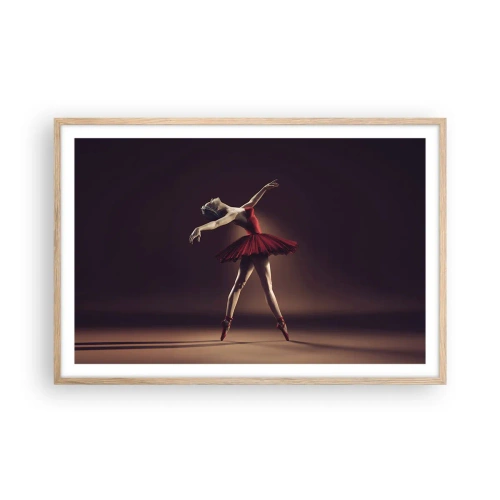 Poster in light oak frame - Prima Ballerina - 91x61 cm