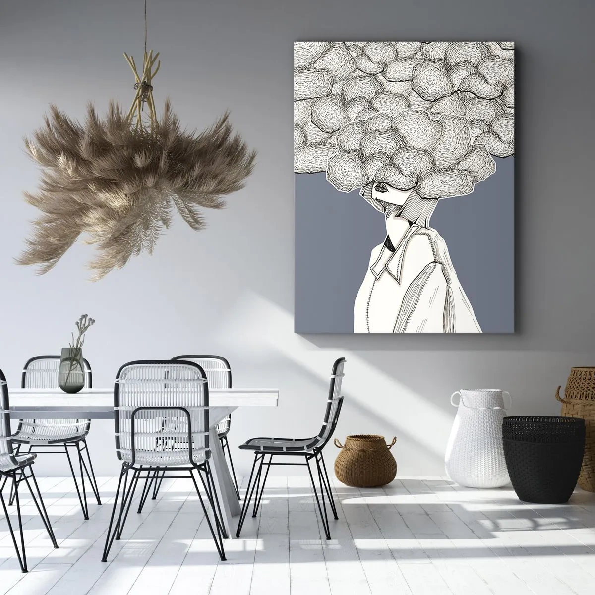 Canvas picture - With Head in the Clouds - 70x100 cm
